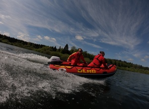 DLRG: Neue Wasserrettungsstation Krombachtalsperre nach Brand