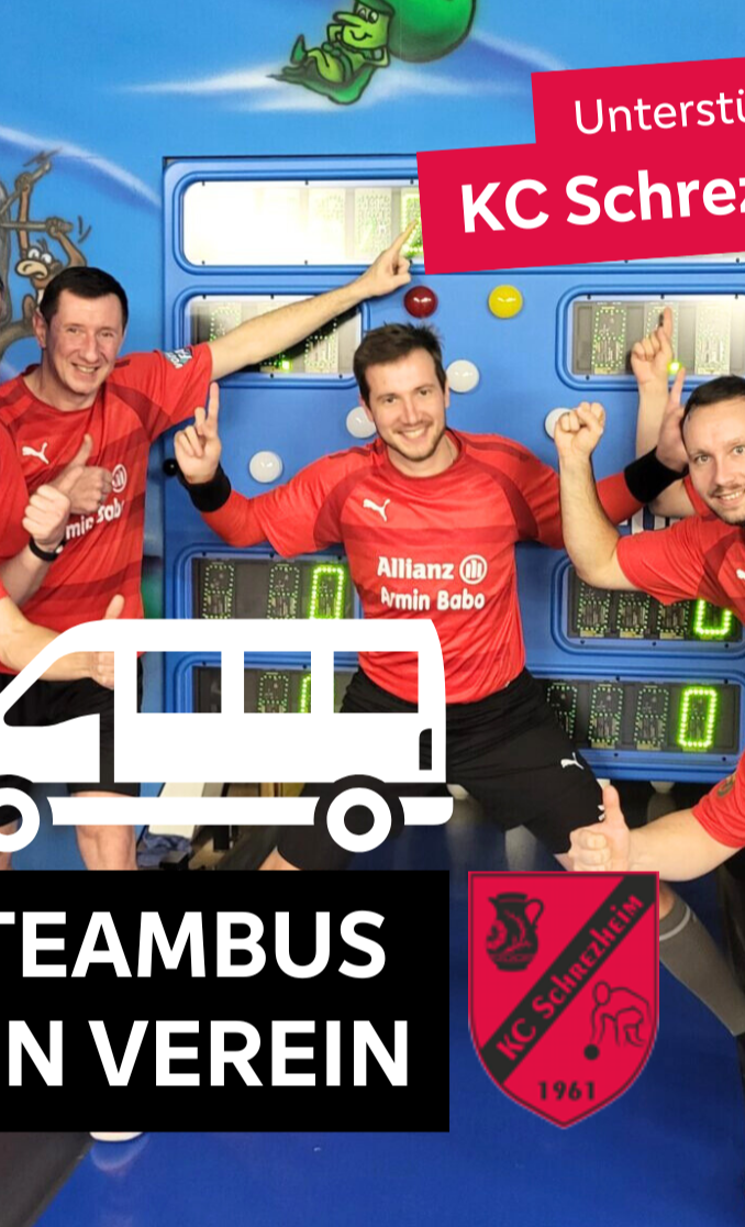 Der KC Schrezheim benötigt einen neuen Teambus