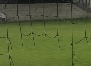 Ballfangzaun erneuern  - hoch und weid is an Fußballer sei Freid!