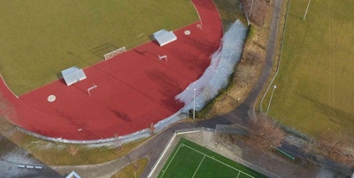 LED-Anzeigetafel für den FC Isny