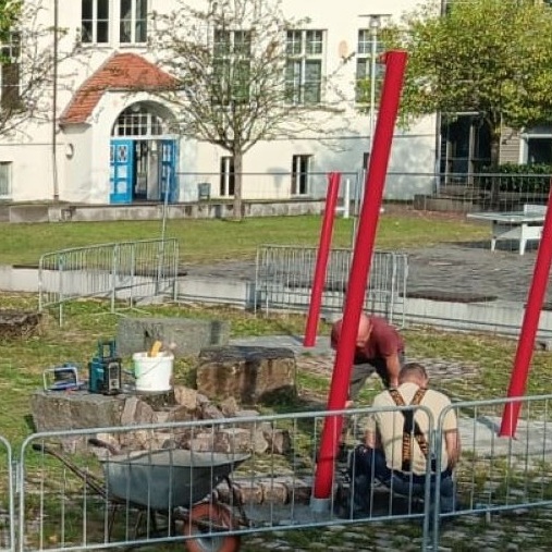 Verschattungsanlage für den Schulhof