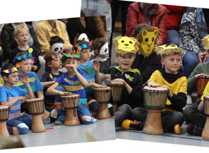 Trommelprojekt der Spormecke Kids