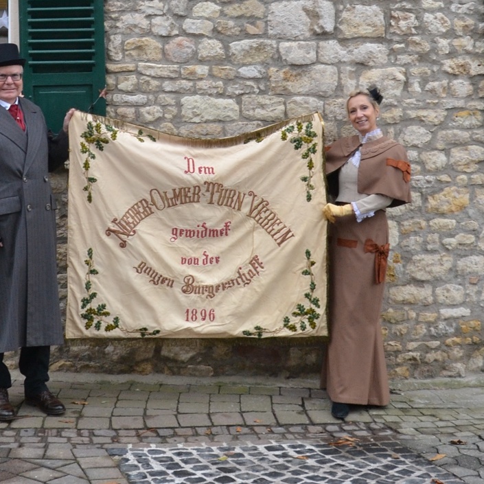 Fahnen Jubiläumsjahr 2018 des TV 1893 Nieder-Olm