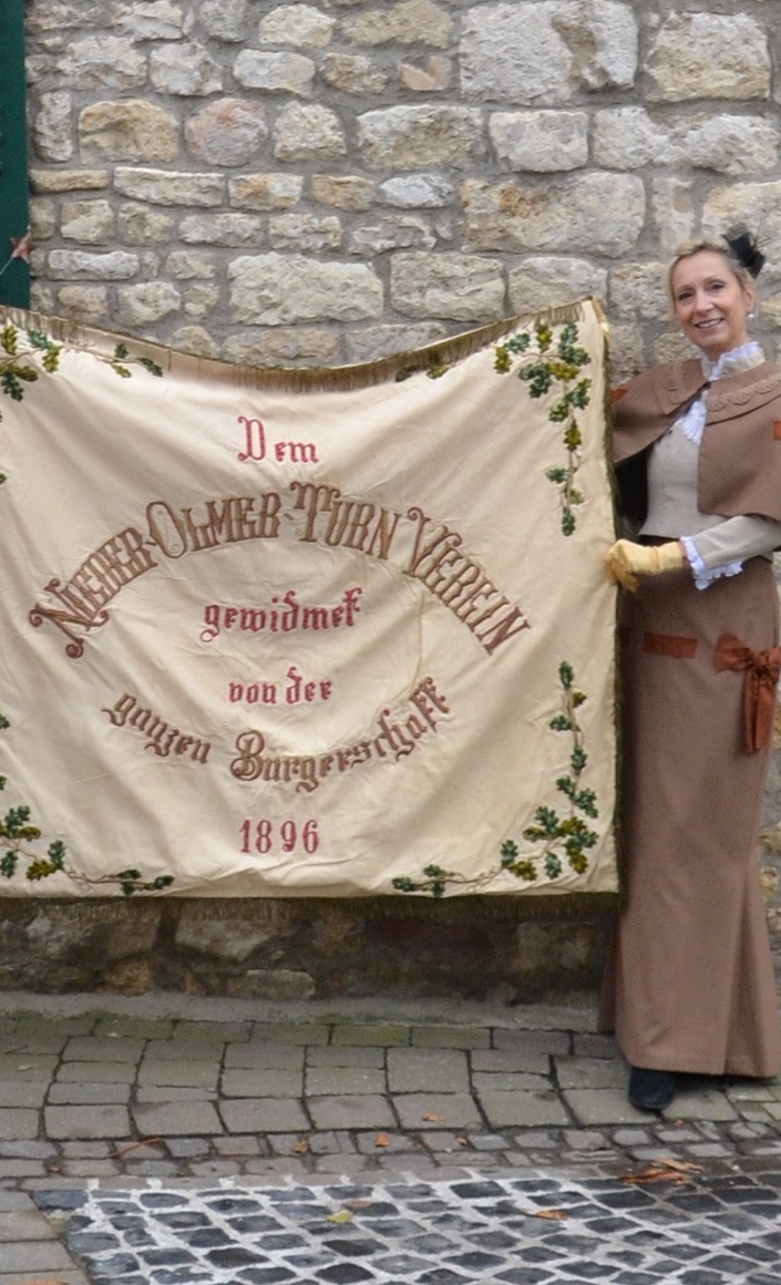 Fahnen Jubiläumsjahr 2018 des TV 1893 Nieder-Olm