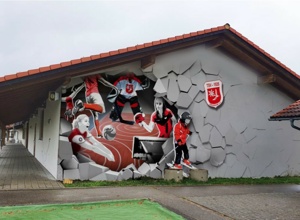 cooles Graffiti für die TSV Königsdorf  Sportarena