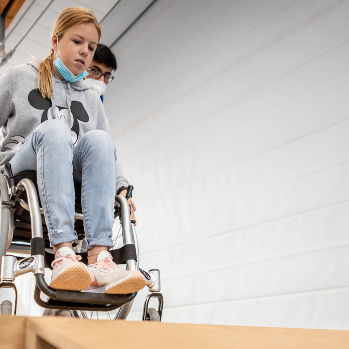 Rollstuhlsport macht Schule