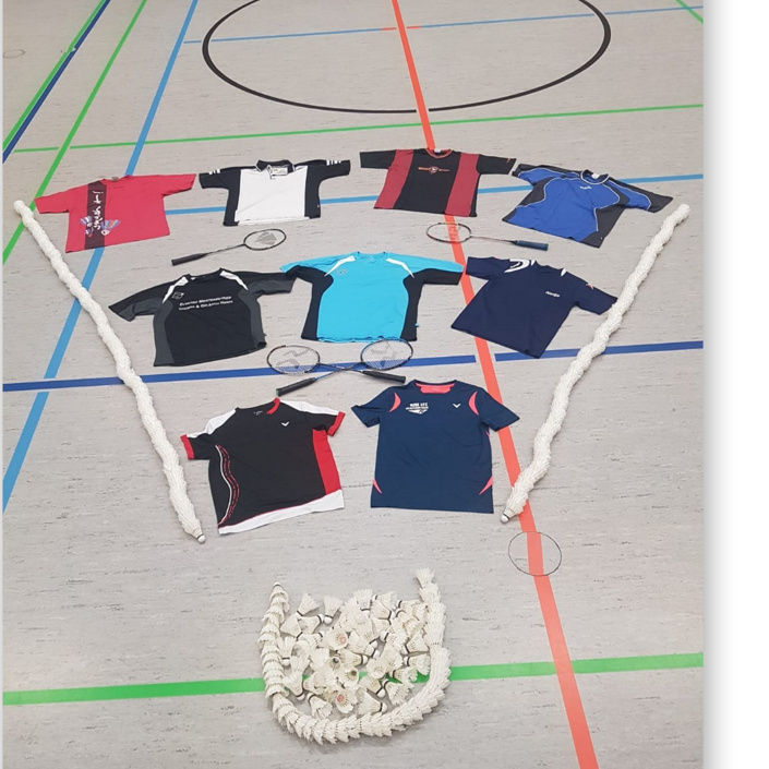 Einheitliche Trikots Abteilung Badminton