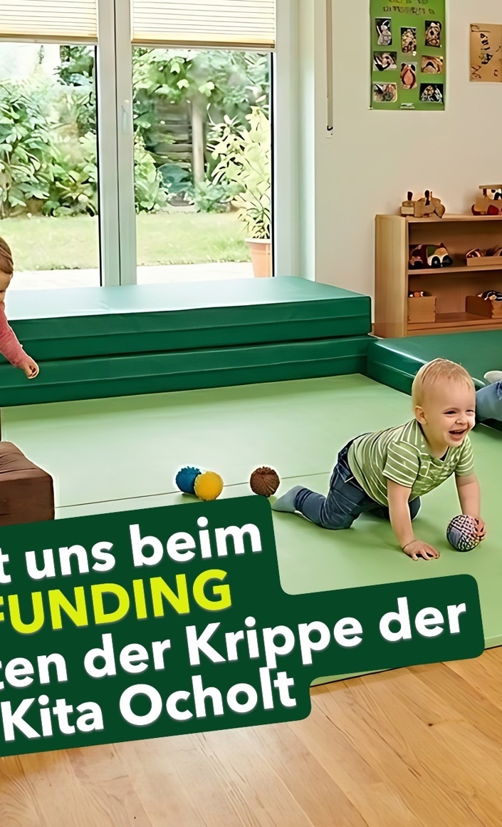 Neue Turnmatten für die Krippe der Ev. Paulus-Kita Ocholt