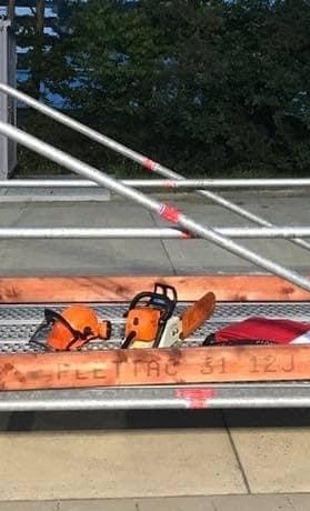 THW Einsatzgerüst-Bahnwagen-System