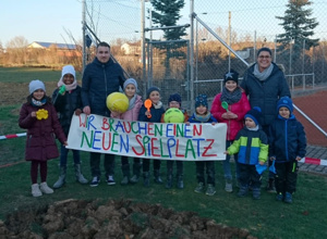 Wir bauen einen neuen Spielplatz