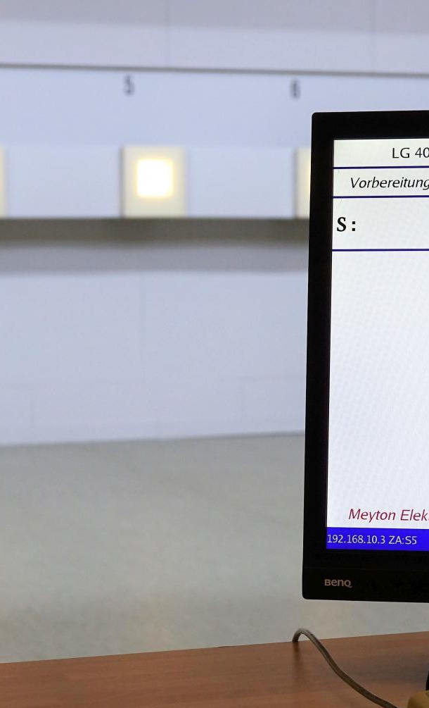 Elektronische Anlagen in der Luftgewehrhalle