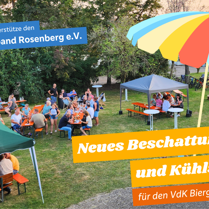 Neues Beschattungssystem und Kühlschränke