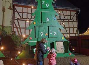 Erneuerung der Adventsbäume Ortsgemeinde Keidelheim