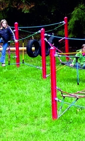 Niedrigseilparcours für unser Außengelände