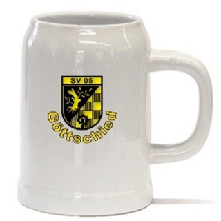 Bierkrug mit SV 05 Göttschied Wappen