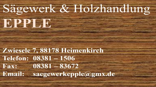 Partnerbild - Sägewerk & Holzhandlung Epple