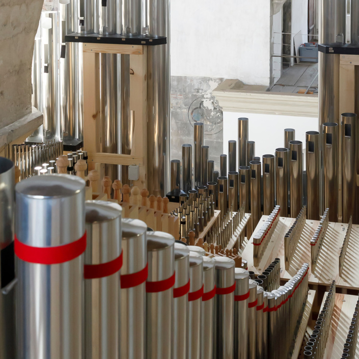 Fertigstellung der Orgel der Minoritenkirche