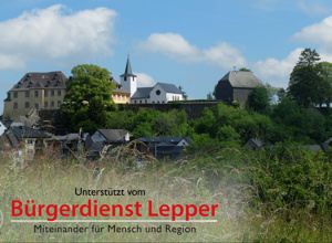 Weihnachtsbeleuchtung auf dem Burgberg