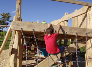 Niederbalancierstrecke für den Spielplatz in Wendelskirchen