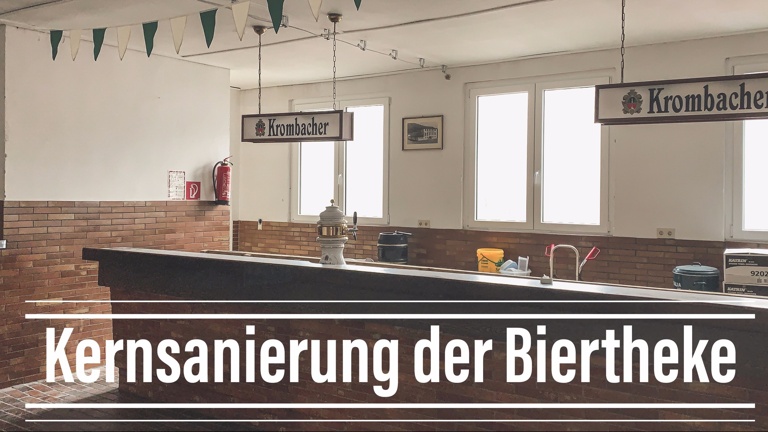 Kernsanierung Biertheke Schützenhalle