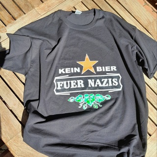T-Shirt - KEIN BIER FÜR NAZIS - Grösse S