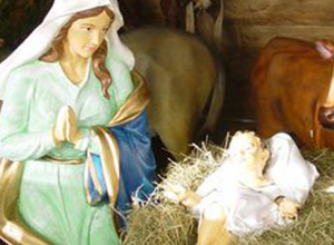 Krippenfiguren für das Weihnachtsdorf Wiblingen