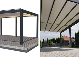 Pergola für unsere Mensa Terrasse