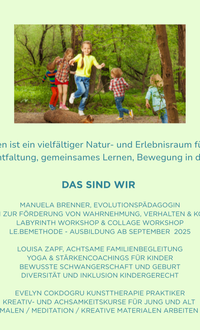 Der Erlebnisgarten ist ein Bewegungs- und Erlebnisraum