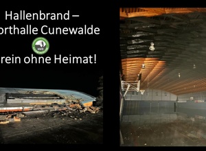 Heimatlos nach Sporthallenbrand - Ein Vereinstransporter soll her!