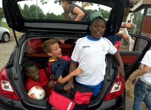 Team Bus für die Sundheimer Fußball Jugend