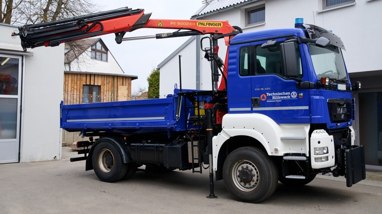 Helfer brauchen Helfer: Neue Ausrüstung für den THW-Kipper Weiden