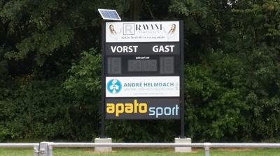 Anzeigetafel für den SVA