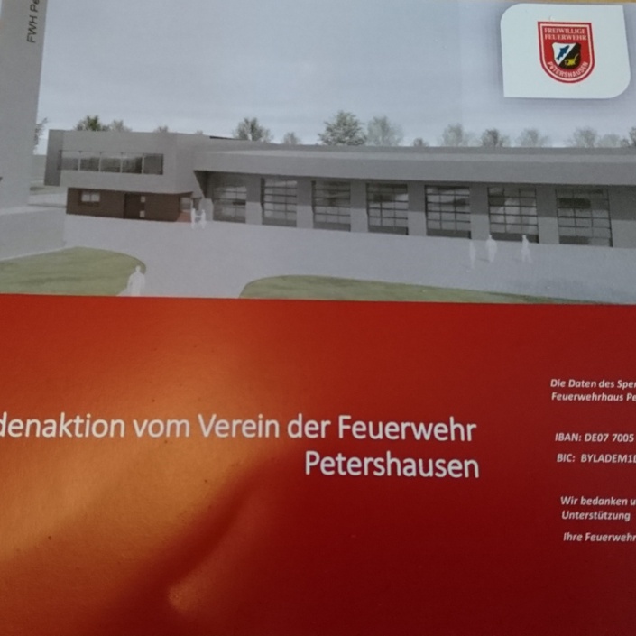 Ausstattung des neuen Feuerwehrhauses in Petershausen