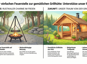 Überdachte Grillhütte für den Sportplatz in Kempfeld