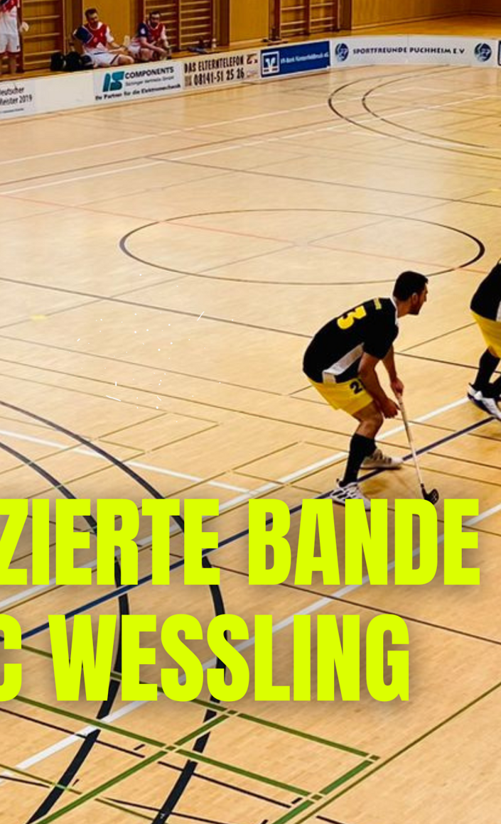 Neue Floorball Bande für den Sportclub Weßling