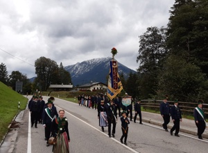 Neue Fahne Weihnachtschützen Ramsau