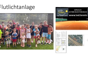 LED für 2 Tennisplätze ESV-Blau-Rot Bonn