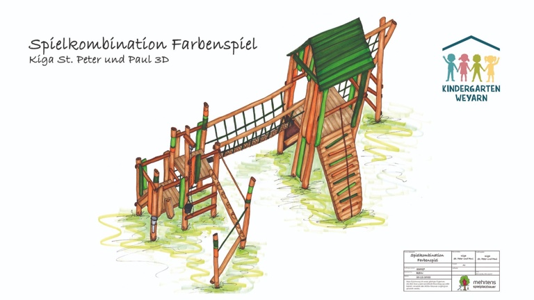 Eine neue Turm- und Spielkombination für den Kindergarten Weyarn