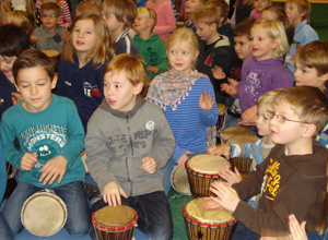 Trommelzauberprojekt der Marienschule Hauenhorst