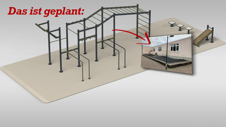 Calisthenics &amp;quot;Affenpark&amp;quot; auf unserem Schulhof - mitten im Ortskern!