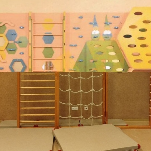 Kletterwand für den Bewegungsraum unserer Kita