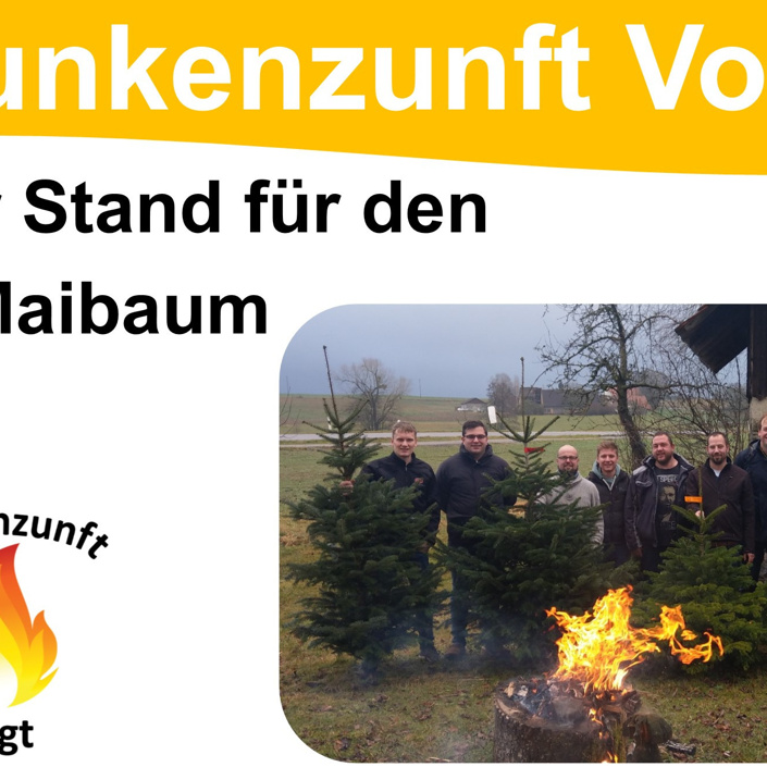 Sicherer Stand für den Vogter Mai- und Narrenbaum