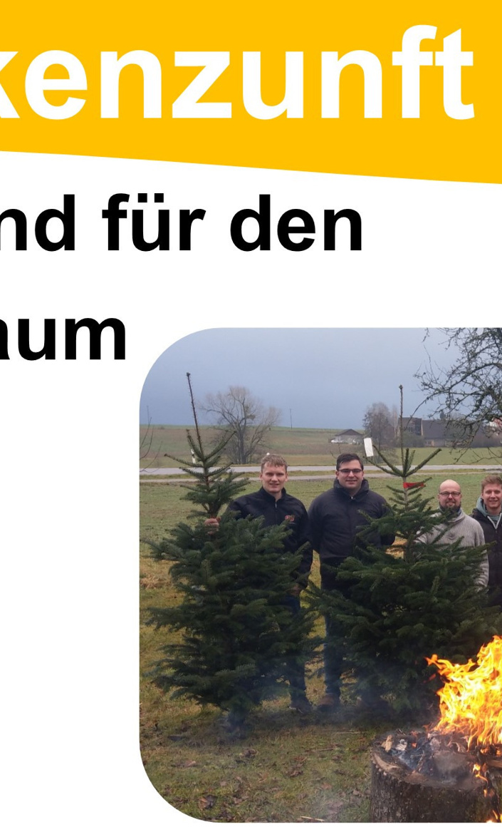 Sicherer Stand für den Vogter Mai- und Narrenbaum