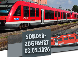 Sonderzugfahrt 03.05.26 für die Bahnreaktivierungen im Nordries