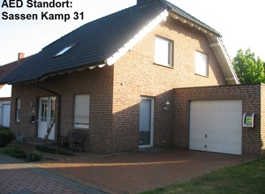 AED Standort: Am Hueskamp 15