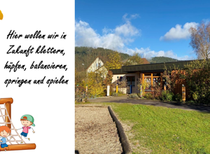 Neuer Kletterturm Ev. Kindergarten Mitteltal