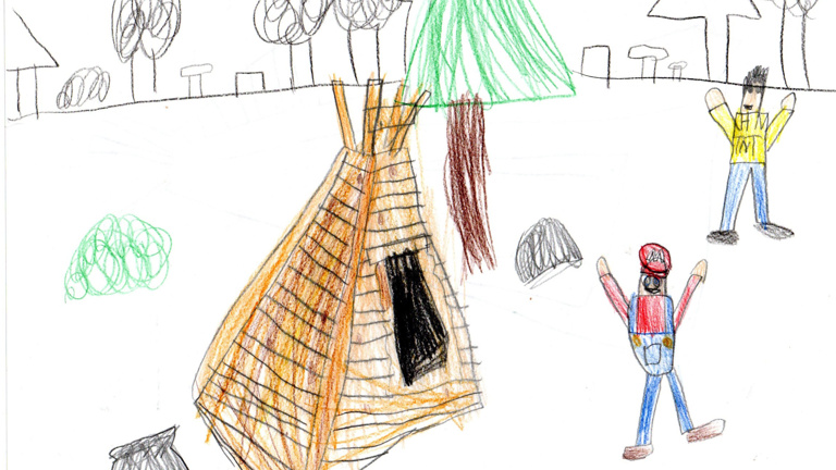 Tipi für die Waldoase