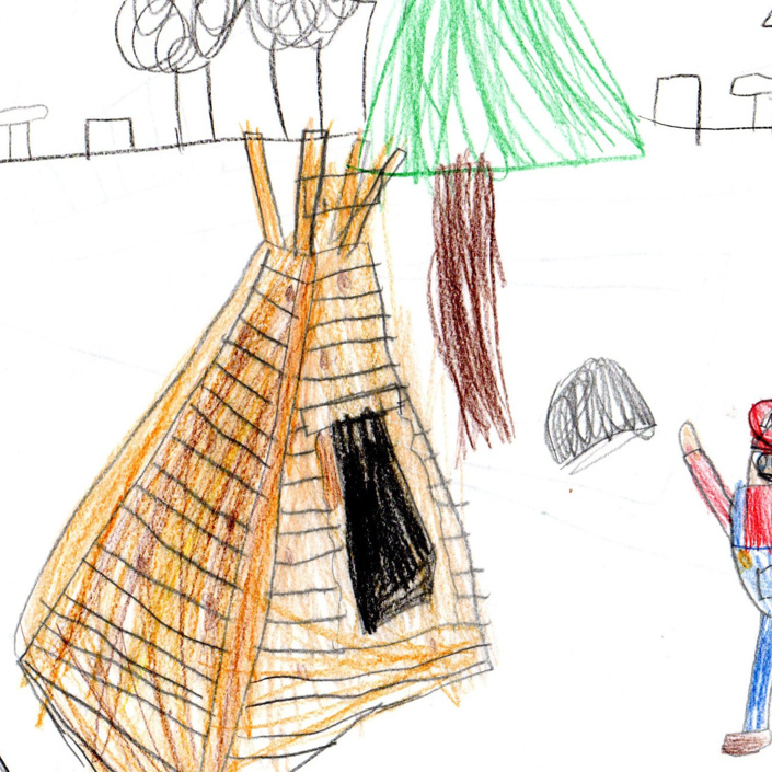 Tipi für die Waldoase