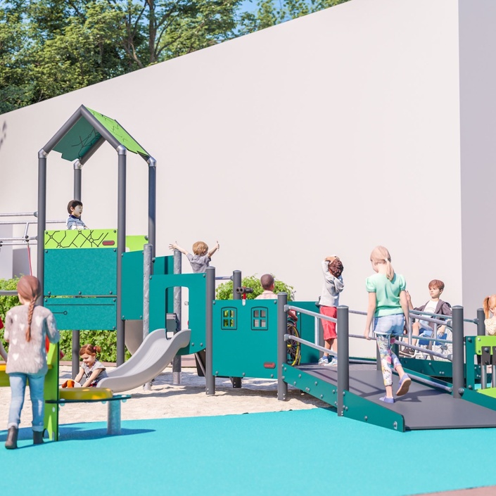 Barrierefreier Spielplatz Kita "Schatzkiste" Ibbenbüren