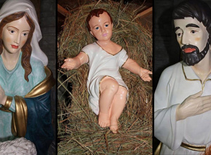 Krippenfiguren für das Weihnachtsdorf Wiblingen